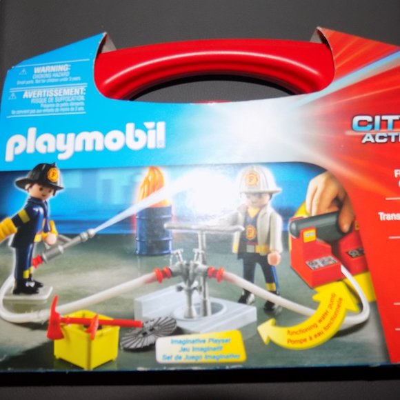 Fire Rescue Carry Case PLAYMOBIL City Action NEW - Picture 2 of 3